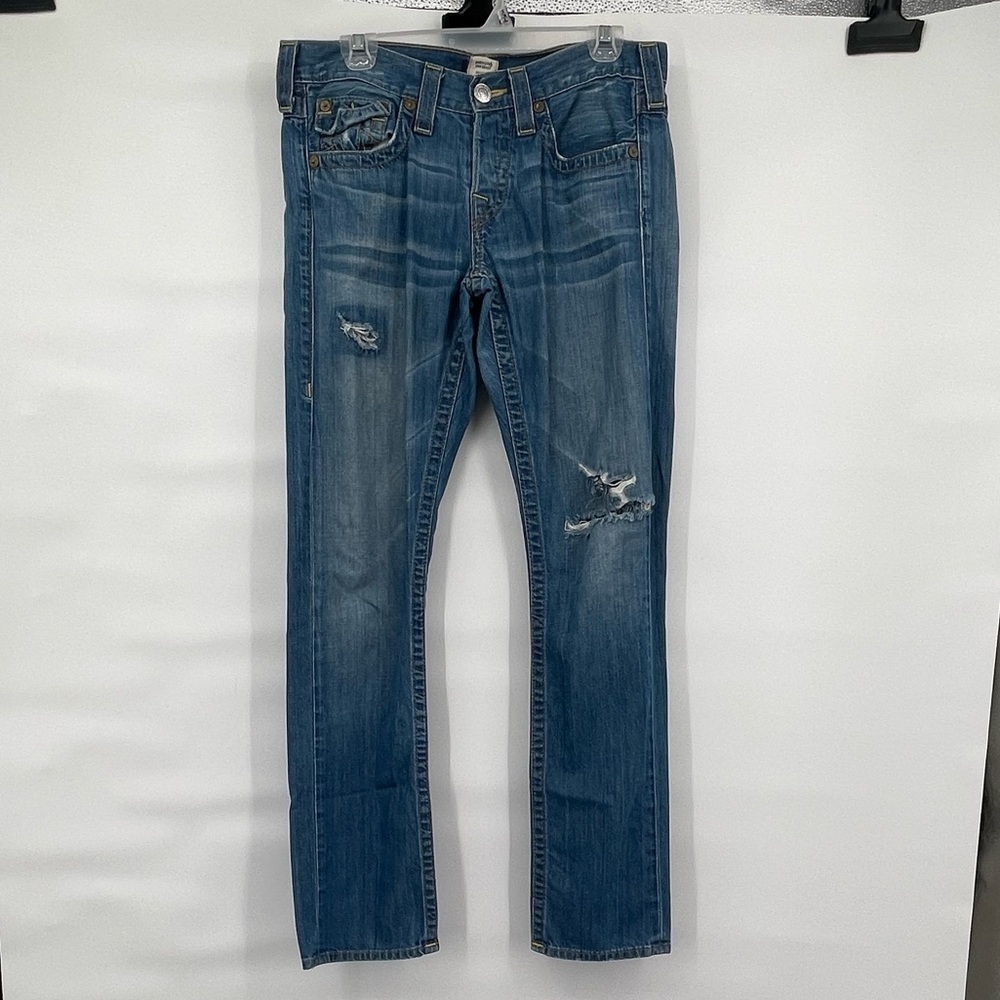 True Religion soft stretch denim distressed jeans